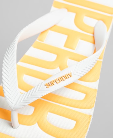 Superdry T-Bar Sandals in White