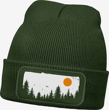 Neverless Beanie 'Braumkette' in Green: front
