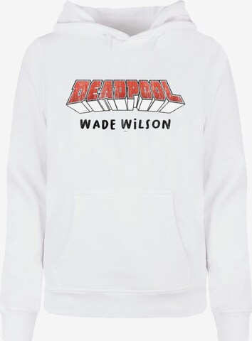 ABSOLUTE CULT Sweatshirt 'Deadpool - Aka Wade Wilson' in Wit: voorkant