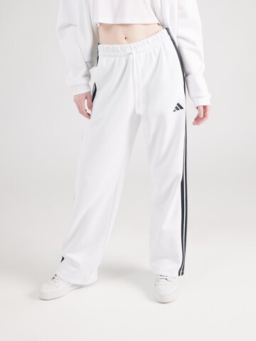 Loosefit Pantaloni sportivi di ADIDAS SPORTSWEAR in bianco: frontale