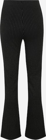 évasé Pantalon 'JANNAH' Pieces Petite en noir