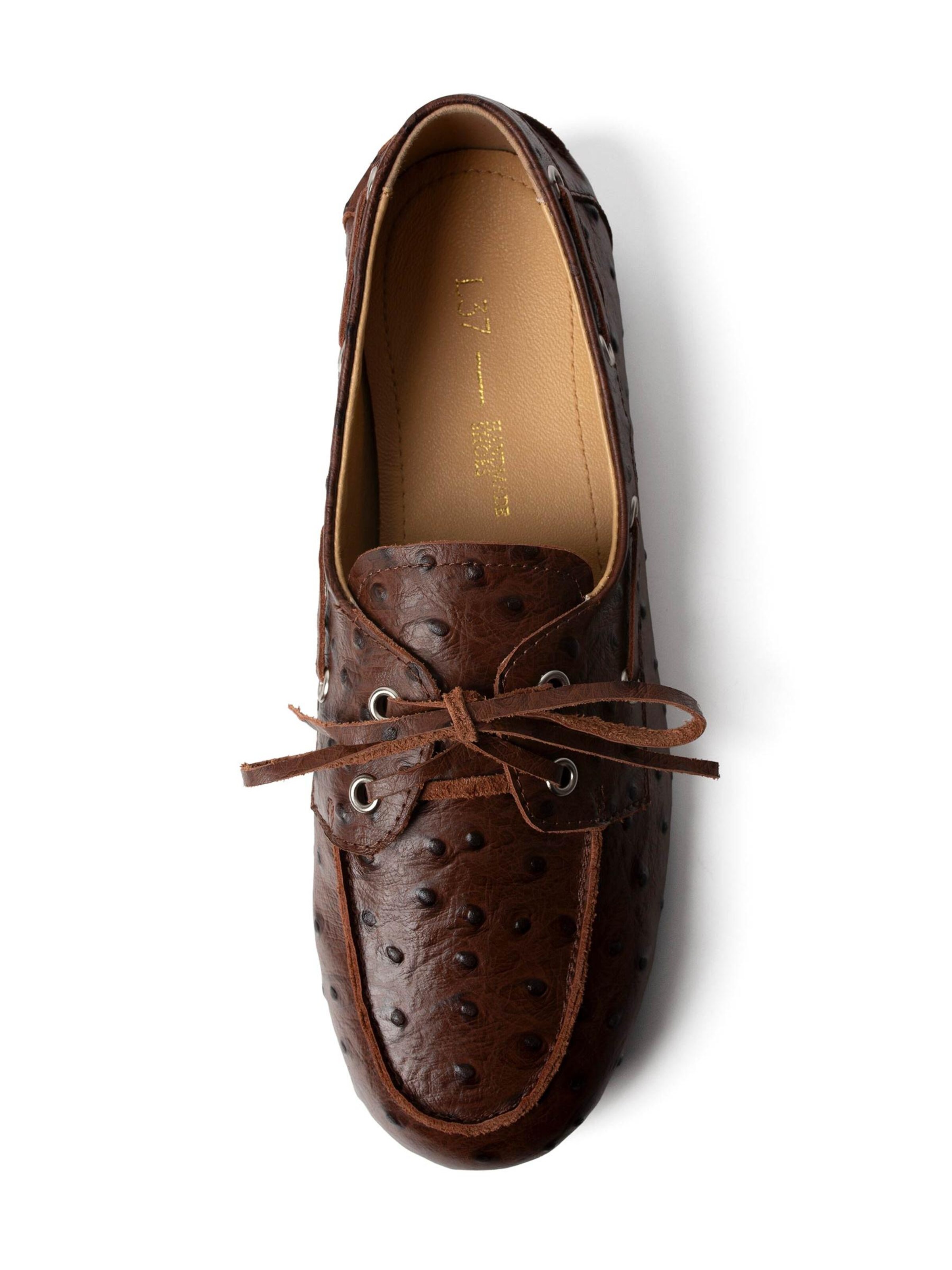 L37 HANDMADE SHOES Mokassin 'SLOW LIFE' i brun