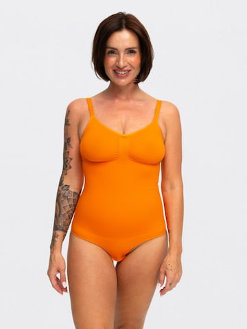 cfab Shaping bodysuit 'Bodysuit Sculpting Shapewear mit Slip' in Orange: front