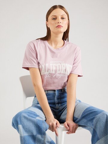 AÉROPOSTALE T-Shirt 'CALIFORNIA' in Lila