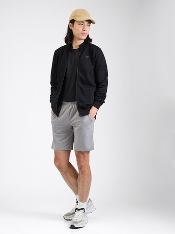 4F Sportsweatjacke in Schwarz