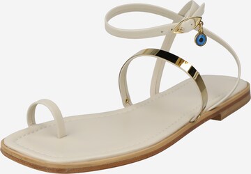 Marietta's Fantasy - Sandalias de dedo 'MELANTHI' en beige: frente