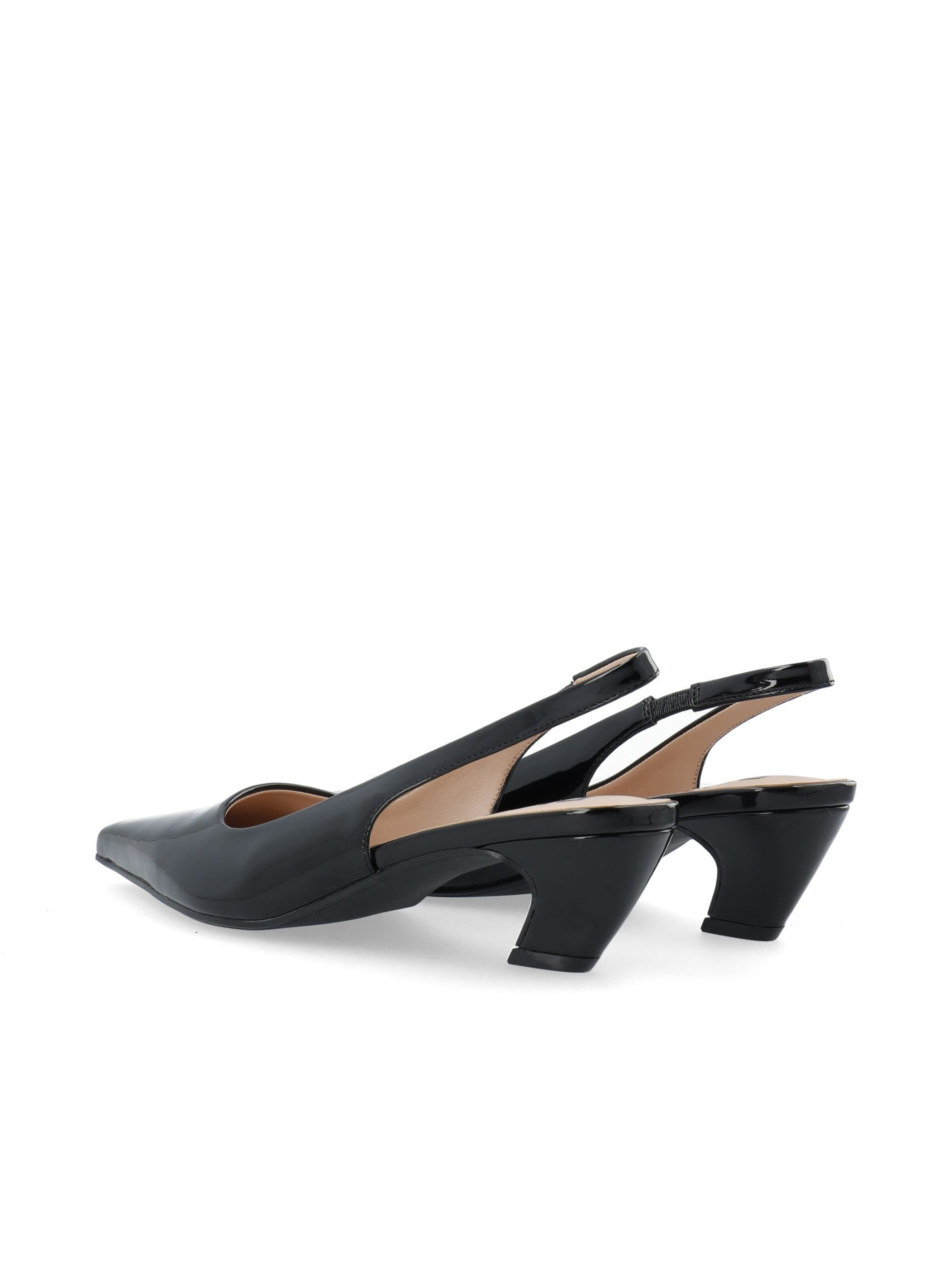 Décolleté sling 'Baley' di Bianco in nero