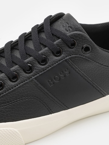 BOSS Nízke tenisky 'Aiden_Tenn' - Čierna
