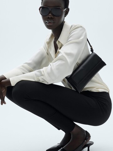 MANGO Slim fit Leggings 'LEZIP' in Black