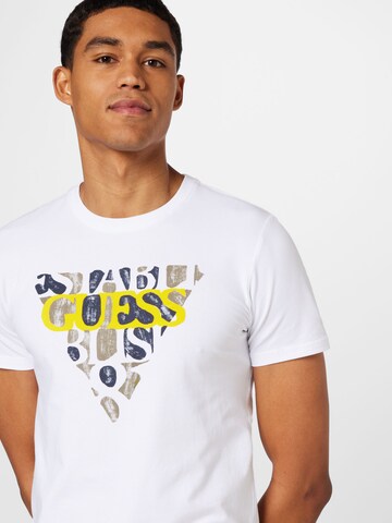 balts GUESS T-Krekls 'BLURRI'