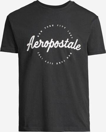 T-Shirt AÉROPOSTALE en noir : devant