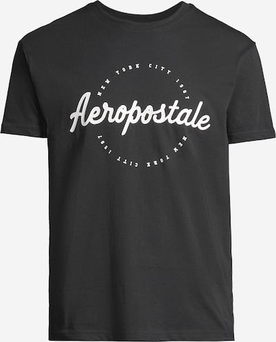 AÉROPOSTALE T-Shirt en noir / blanc, Vue avec produit