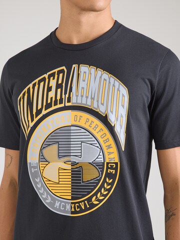 UNDER ARMOUR Performance Shirt 'VARSITY CREST' in Black