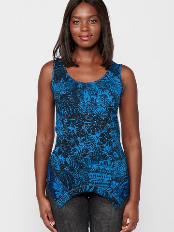 KOROSHI Top in Blue: front