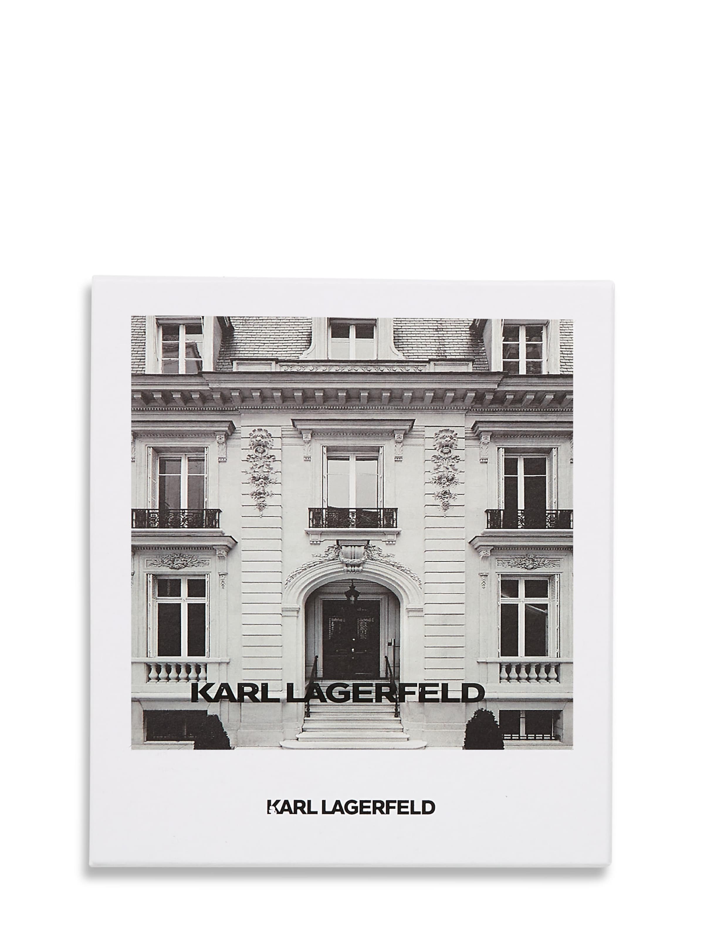 Karl Lagerfeld Set: Notizbuch und Kugelschreiber in Grau