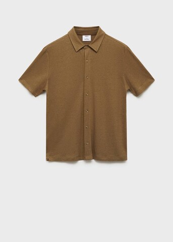 MANGO MAN Regular fit Button Up Shirt 'Ricard' in Green