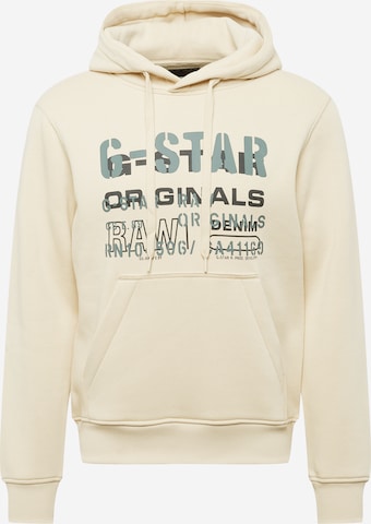 G-Star RAW Sweatshirt in Beige: voorkant