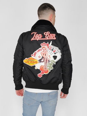 TOP GUN Bomberjacke ' TG20213032 ' in Schwarz