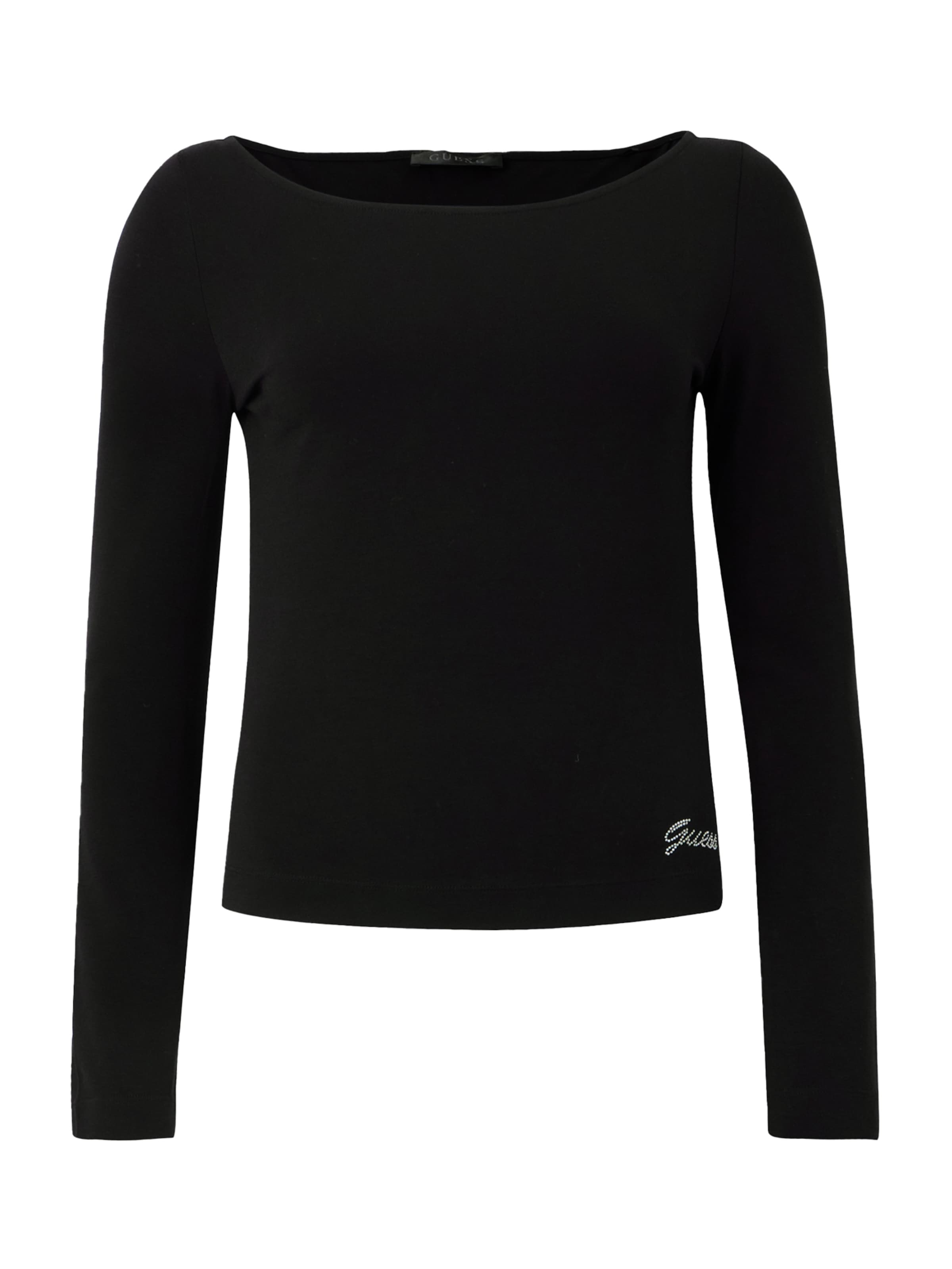 GUESS Μπλουζάκι σε μαύρο: μπροστά