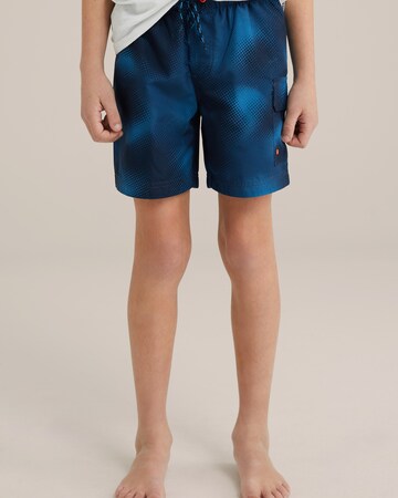 Pantaloncini da bagno di WE Fashion in blu: frontale