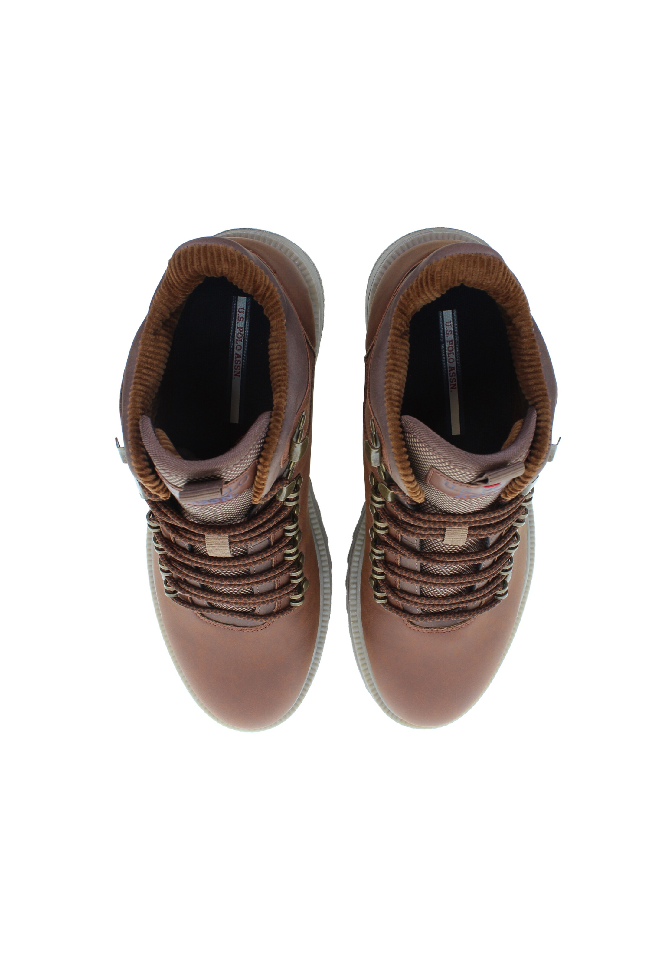 U.S. POLO ASSN. Lace-up boots 'VIKING002MDUT1' in Brown