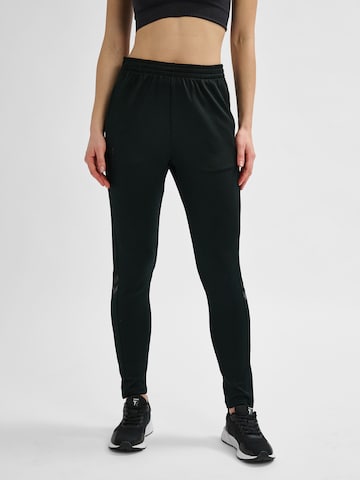 Hummel Regular Workout Pants in Black: front