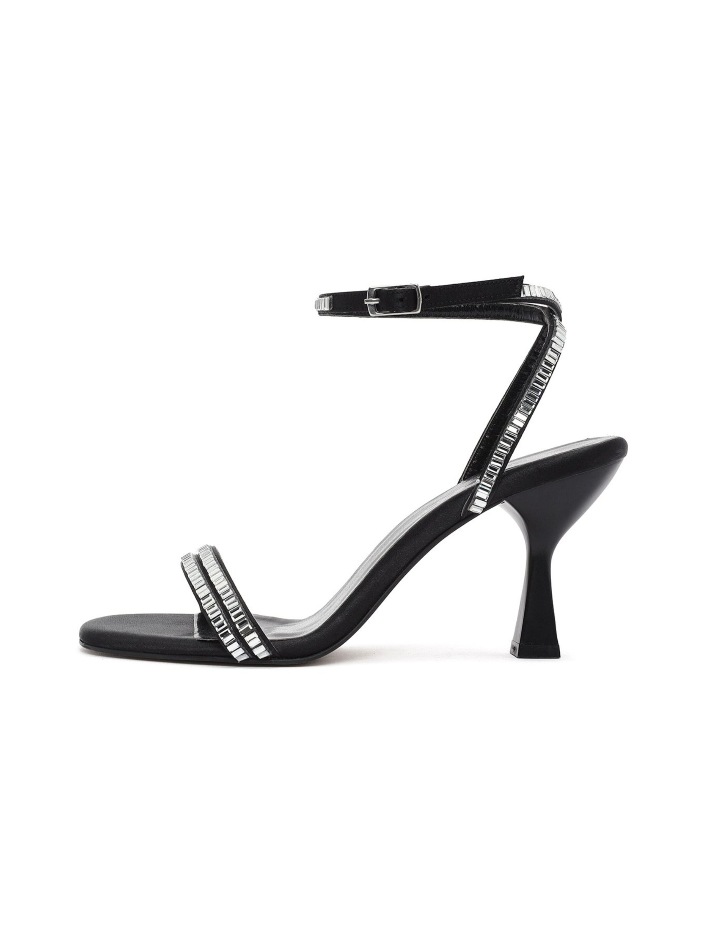 Derimod Sandale in Schwarz: Vorderseite