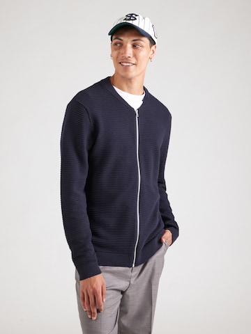 JACK & JONES Вязаная кофта 'JJOTTO' в Синий: спереди
