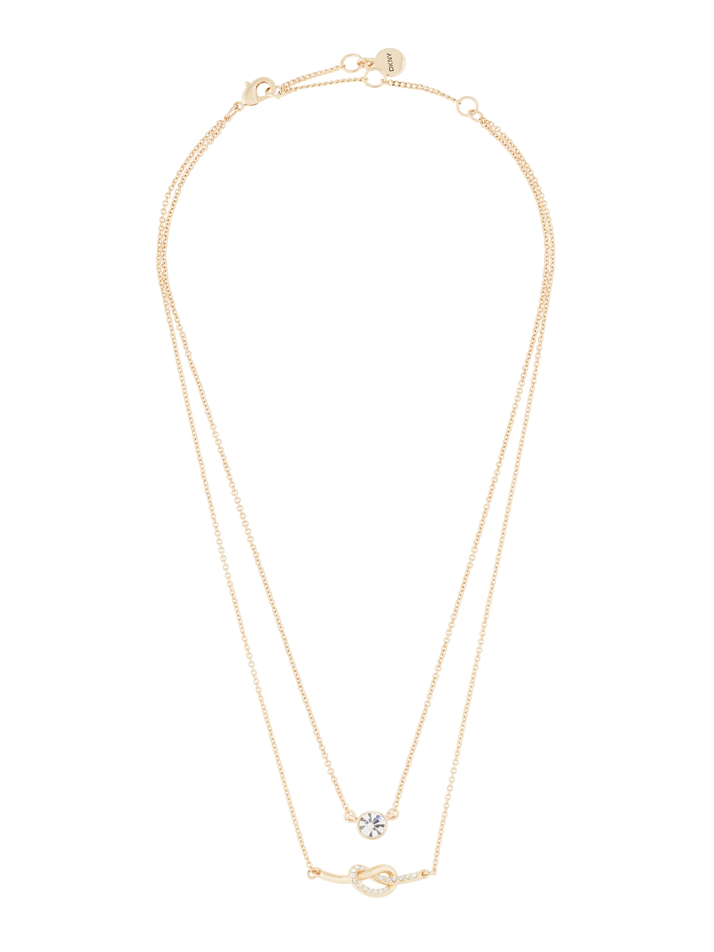 Lanțuri de la DKNY pe auriu: față