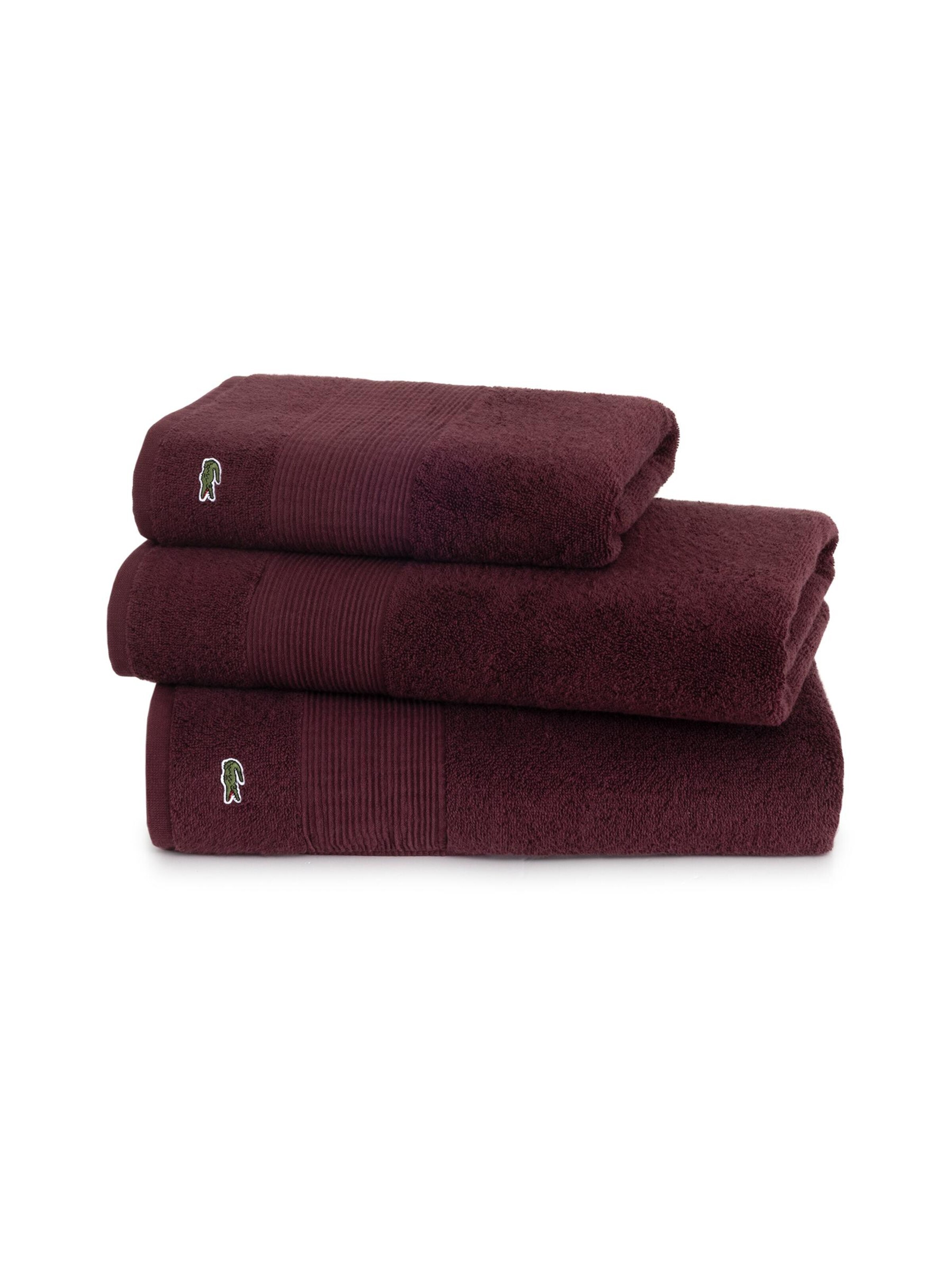LACOSTE Handtuch 'LLECROCO'‌‌‌‌‌‌‌‌ in Rot: Vorderseite