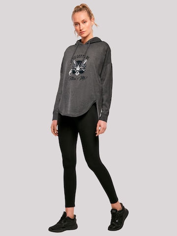 F4NT4STIC Sweatshirt 'Kätzchen You Gotta Be Kitten Me!' in Grey