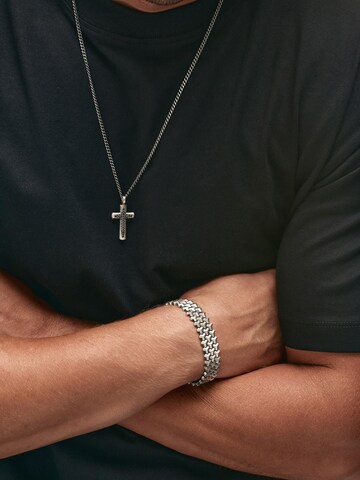 REYTEL - Colgante 'SKINA. BLACK STONES' en plata