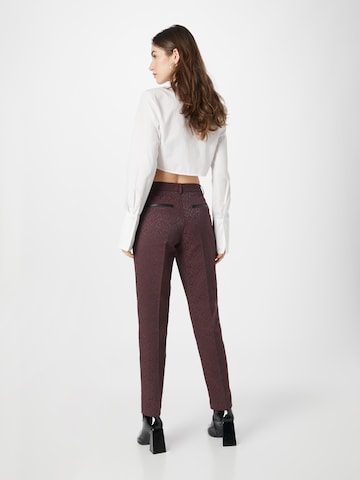 Coupe slim Pantalon à plis 'Lowry' SCOTCH & SODA en rouge