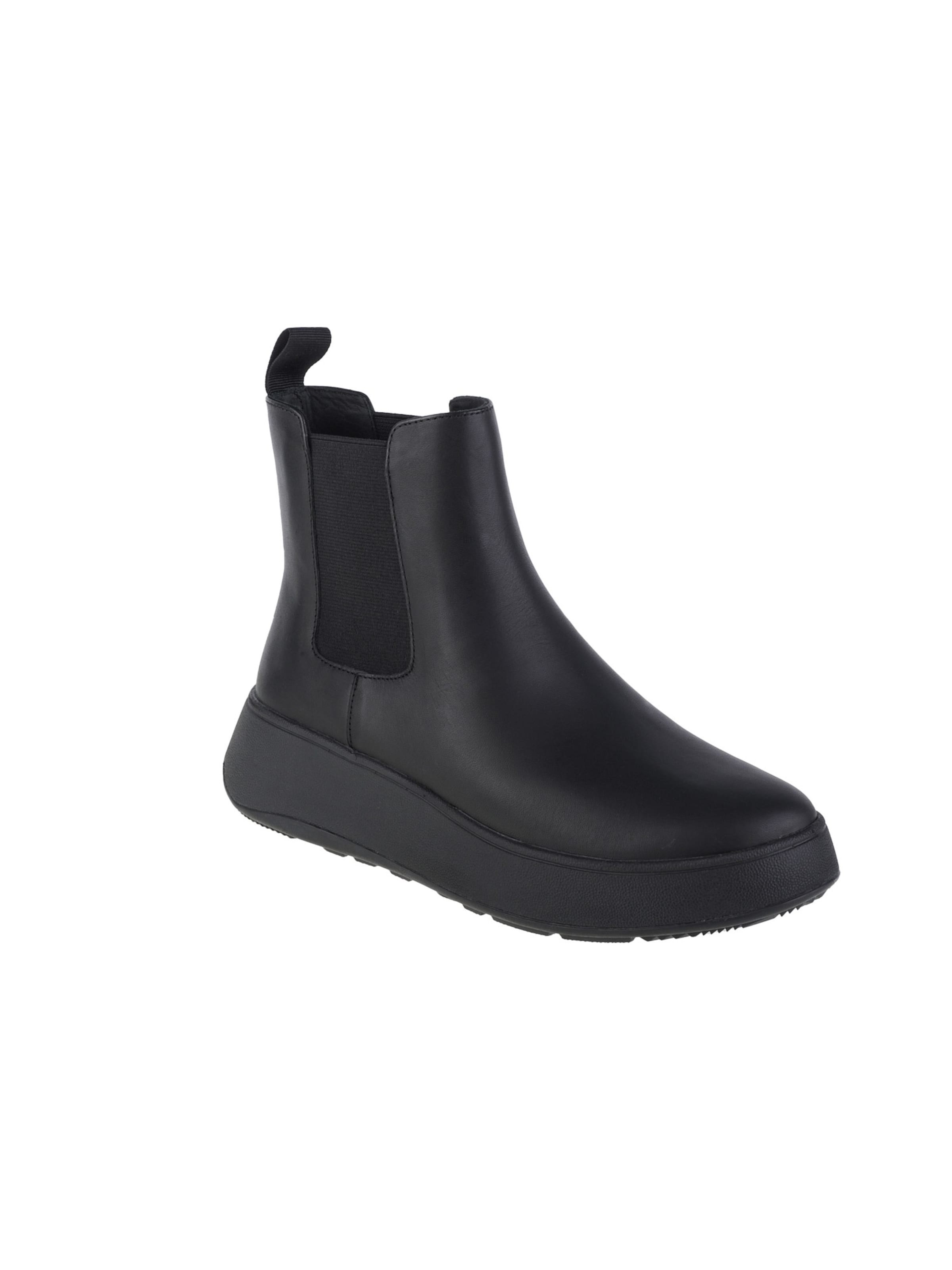 FitFlop Chelsea Boots 'FitFlop F-Mode'‌‌‌‌‌‌‌‌‌‌ in Schwarz: Vorderseite