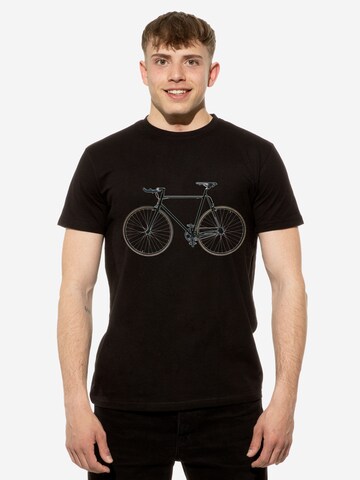 Cotton Prime Shirt 'Bike - Fahrrad' in Zwart: voorkant