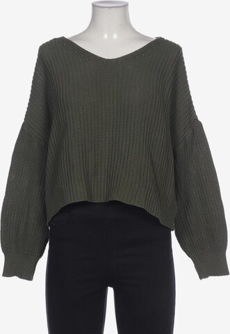 ABOUT YOU Sweater & Cardigan in M in Green: front