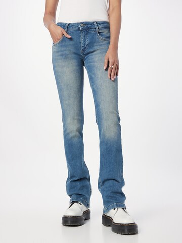 FREEMAN T. PORTER Flared Jeans 'Betsy' in Blauw: voorkant