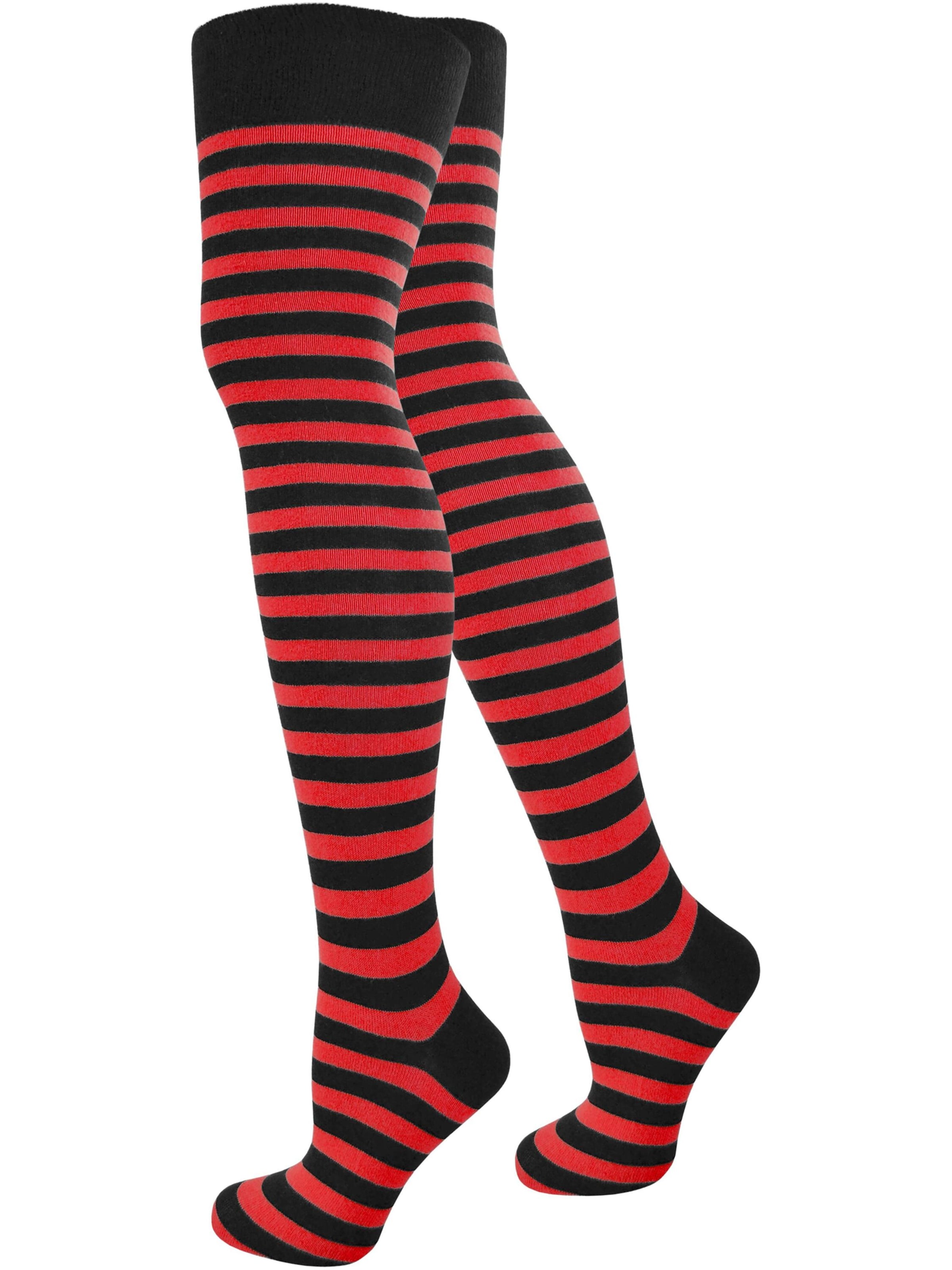 normani Overknee Strümpfe in Rot: Vorderseite