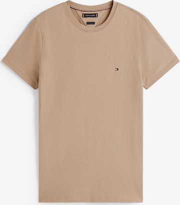 T-Shirt TOMMY HILFIGER en beige : devant