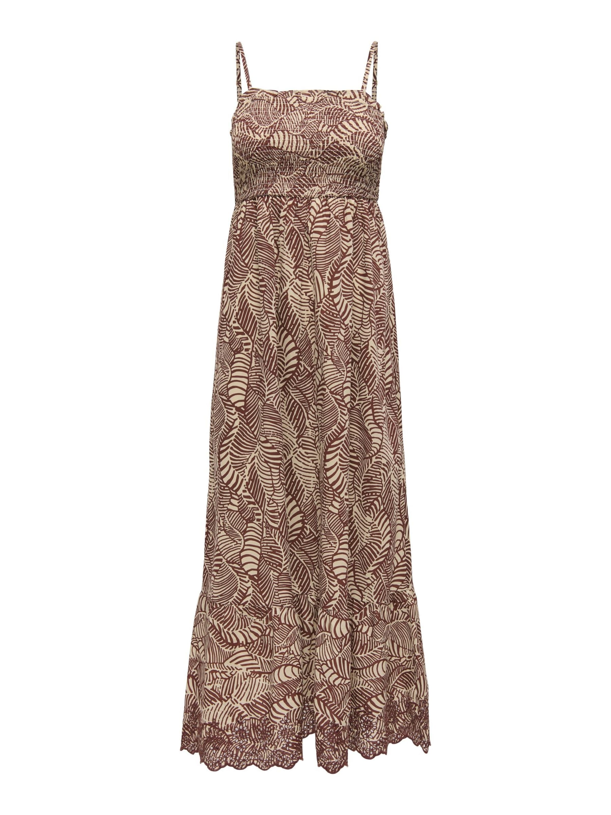 ONLY Suvekleit 'ONLLou', värv pruun: eest vaates