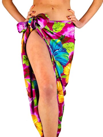 King Kameha - Toalla de playa 'Big Flower' en rosa