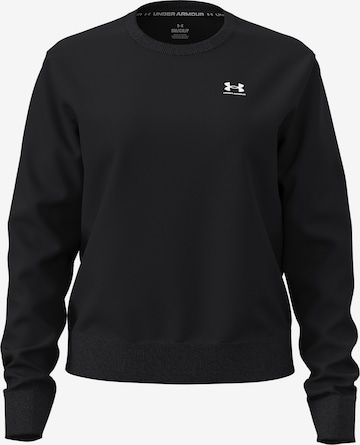 UNDER ARMOUR Sportief sweatshirt in Zwart: voorkant