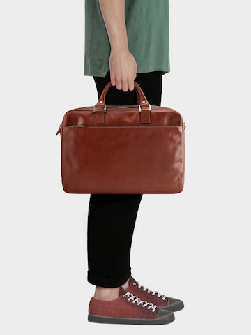 Sac d’ordinateur portable 'Buddy' Picard en marron