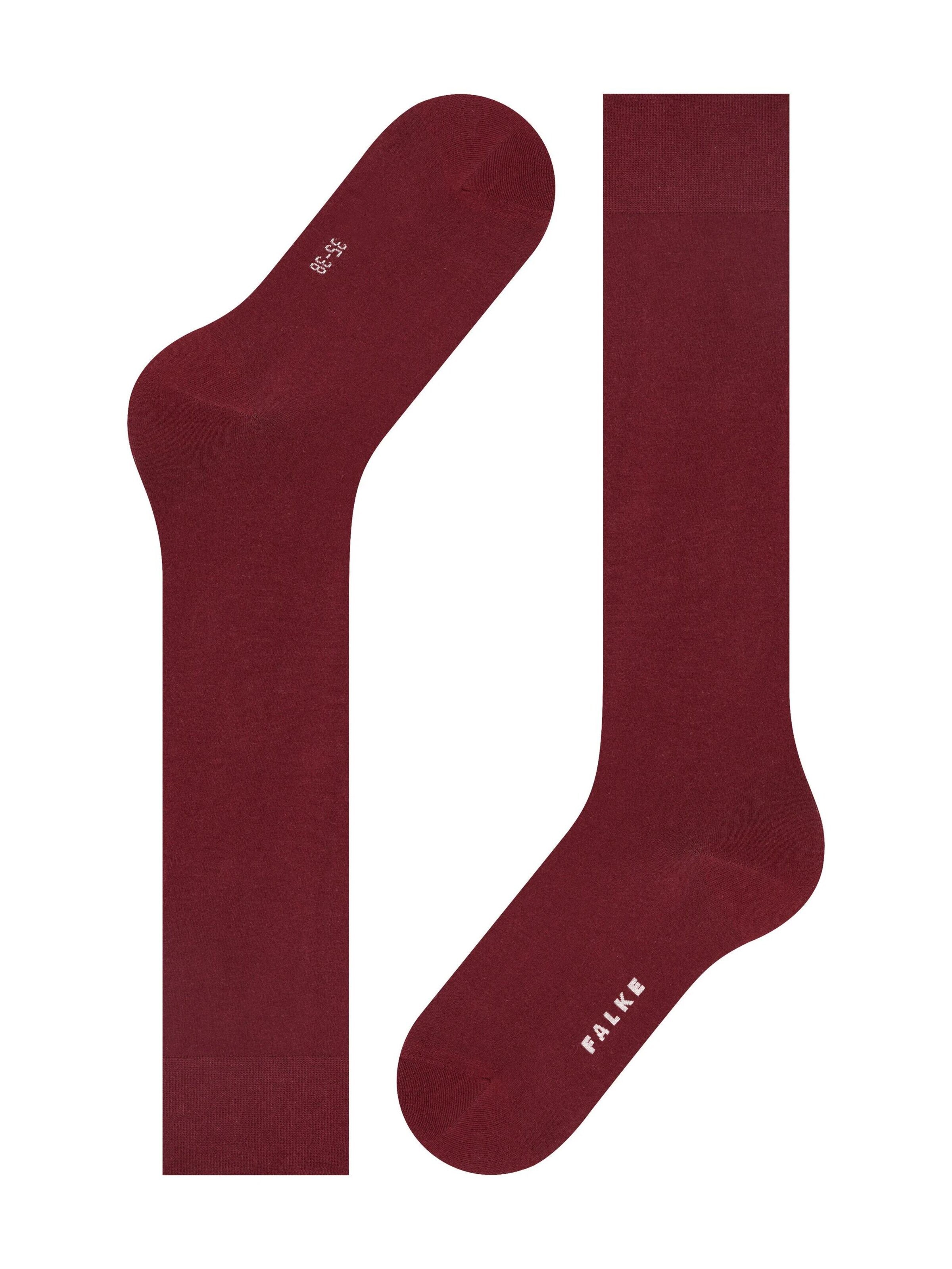 FALKE Knee High Socks 'Cotton Touch' in Red