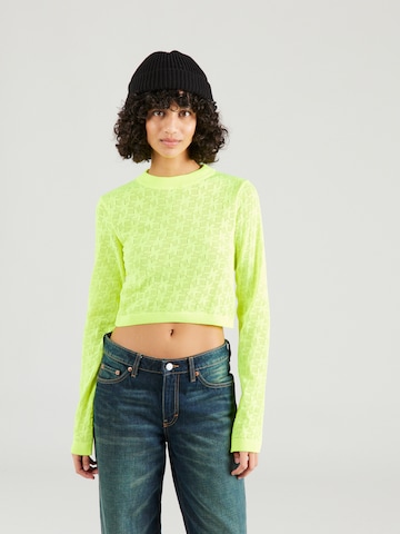 Pull-over Karo Kauer en jaune : devant