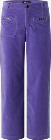 ÆNGELS Wide leg Pants in Purple: front