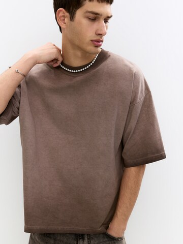 T-Shirt Pull&Bear en marron