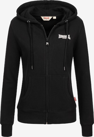 LONSDALE Collegetakki 'CALDER VALE' värissä musta: etupuoli