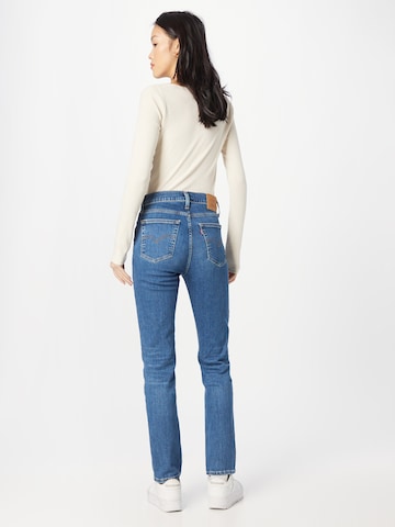 LEVI'S ® regular Jeans '724 High Rise Straight' i blå