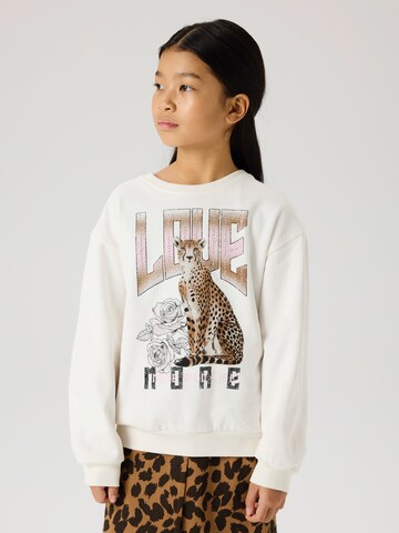 NAME IT - Sudadera 'NKFBEO' en blanco: frente